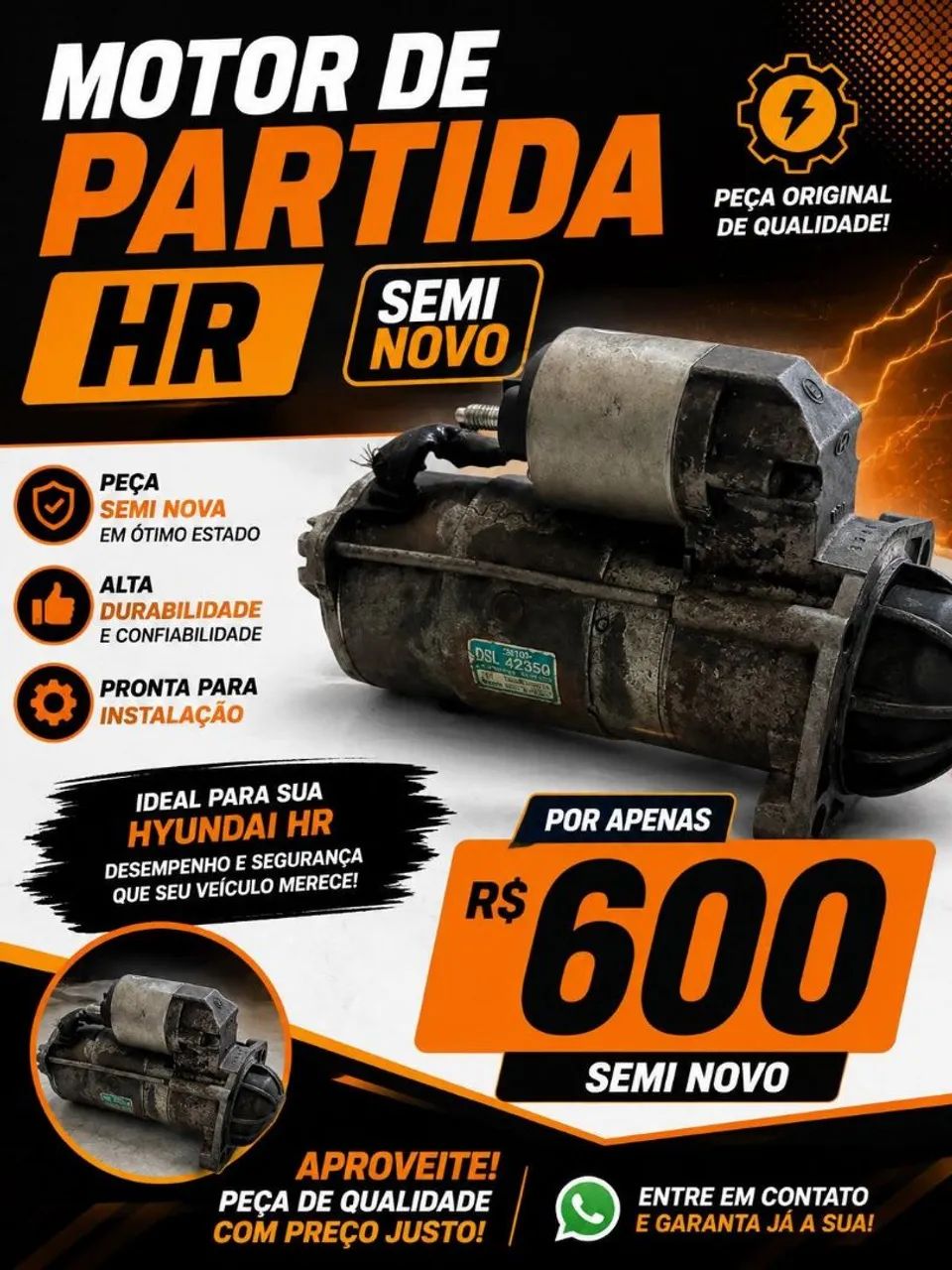Motor de partida Hr