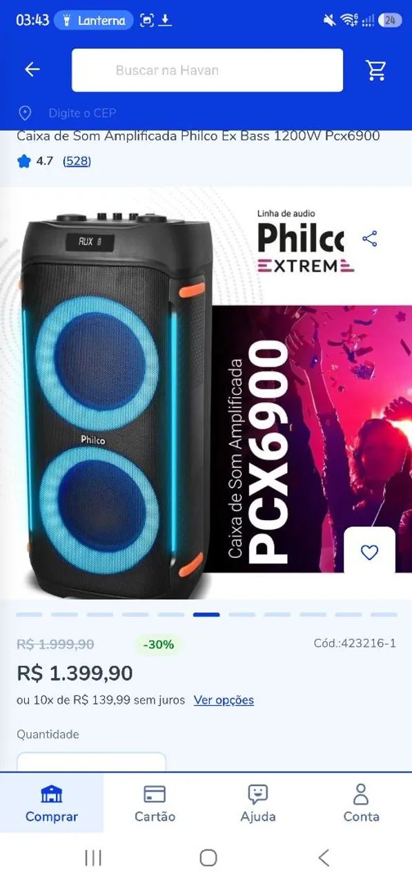 Caixa de som philco  - Foto 2