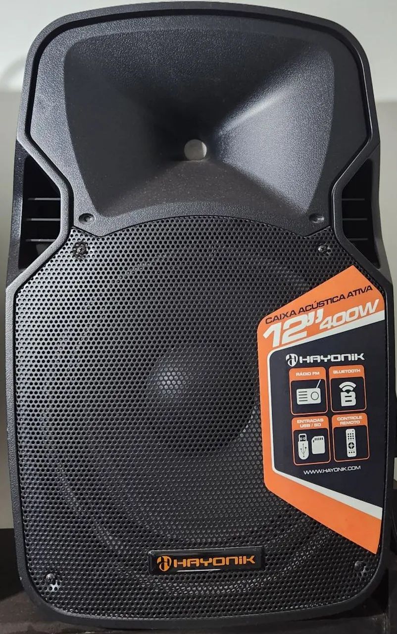 Caixa de Som Ativa 400w com bluetooth