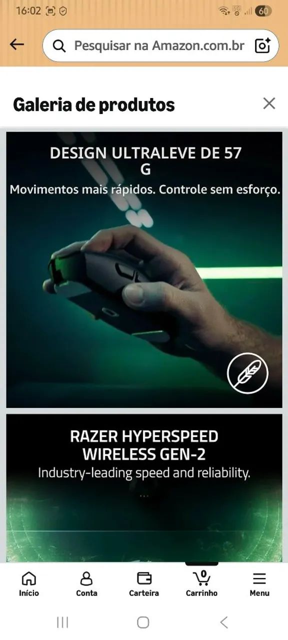 Mouse Razer Deathadder v4 PrO Lacrado - Foto 2