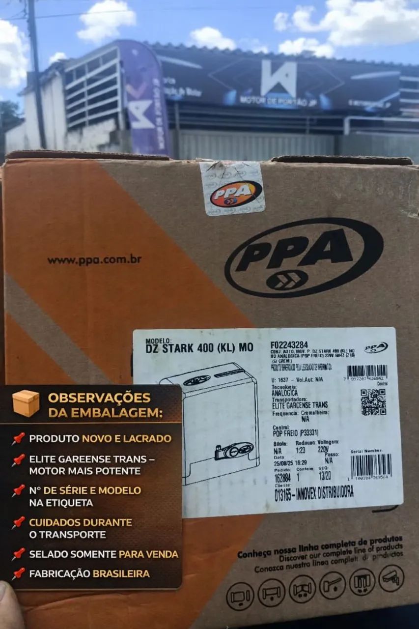 Motor para portão PPA DZ Stark 400kg (kl) com instalação já inclusa - Foto 3