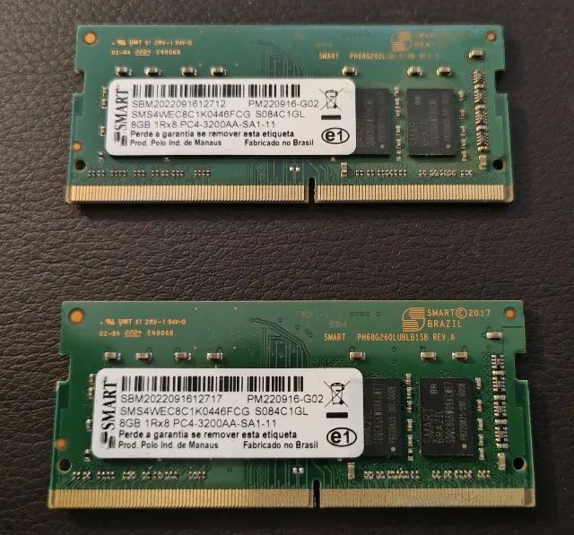 MEMÓRIA DDR4-3200 SMART - 2 x 8GB (Notebook) - Foto 2