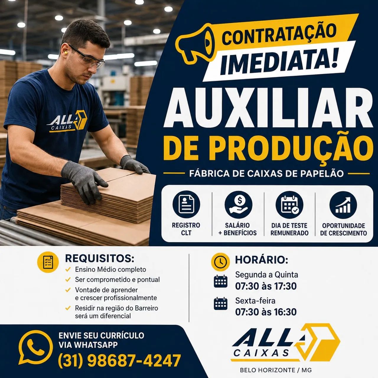 Auxiliar de produção 