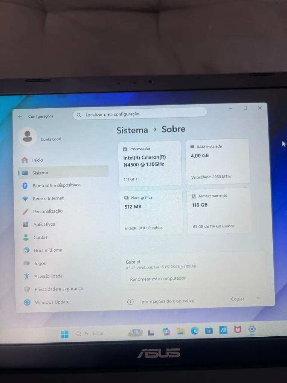 Notebook ASUS Vivobook  - Foto 4