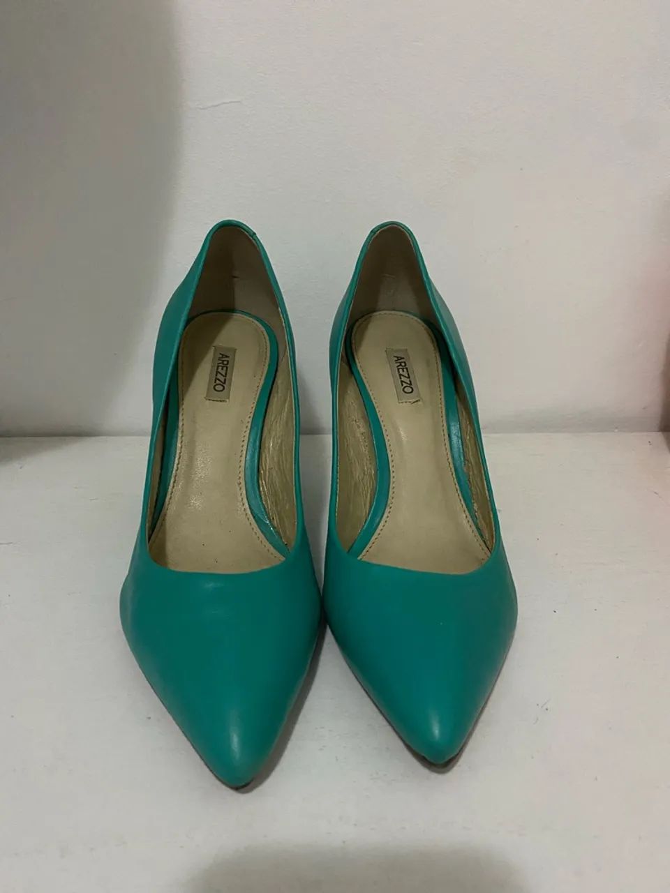 Scarpin arrezo verde 35