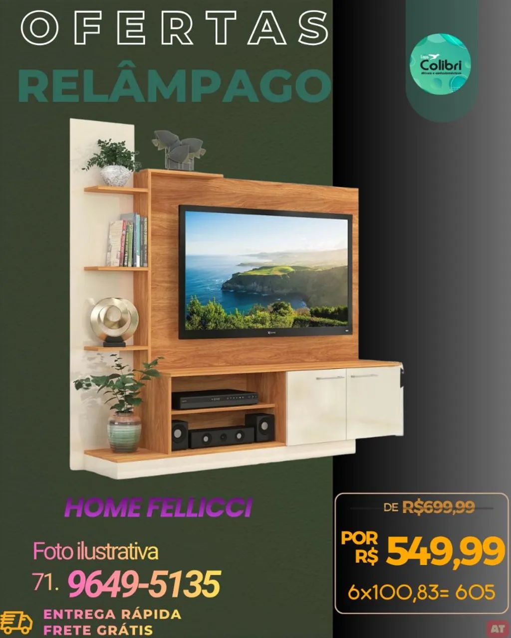 Rack/Painel Combo  - Foto 2