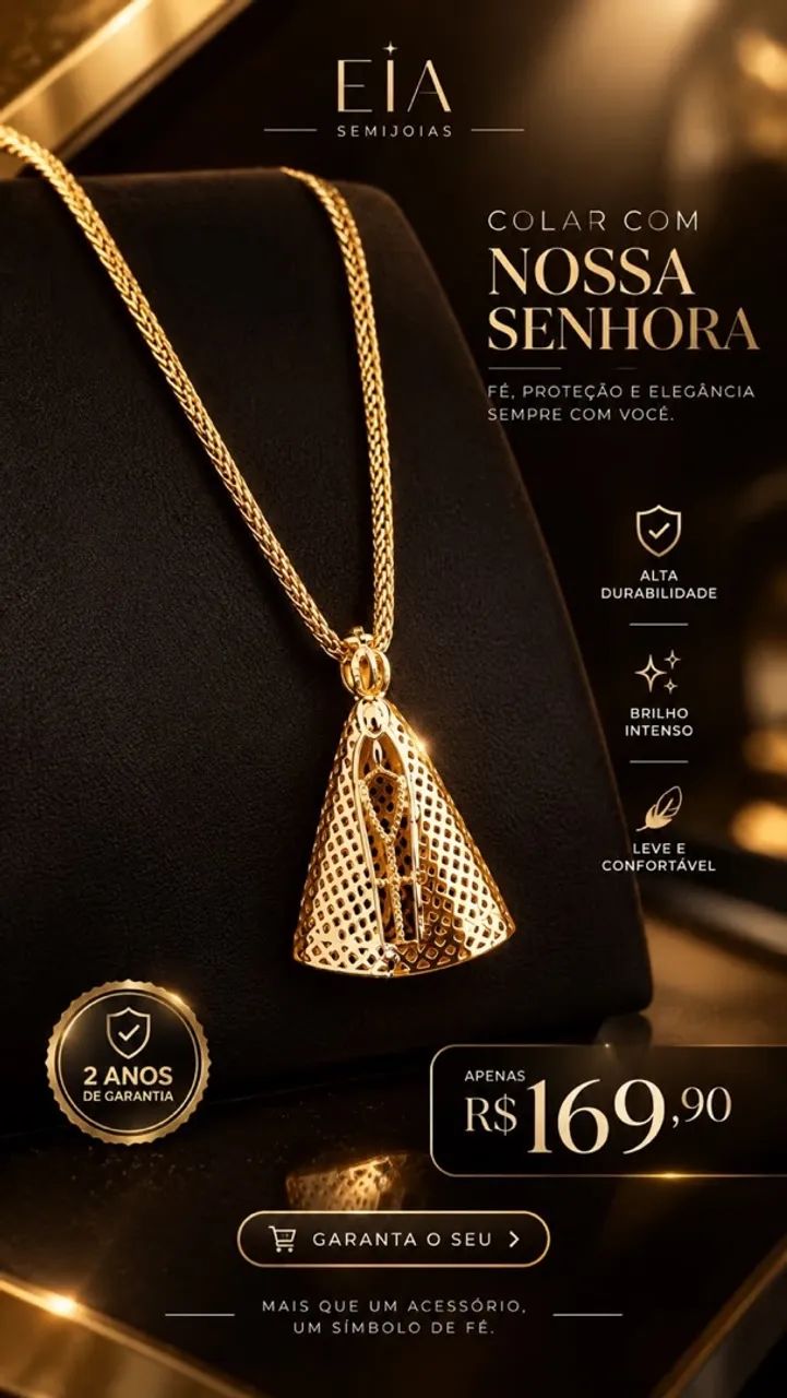Colar nossa senhora aparecida 169,90