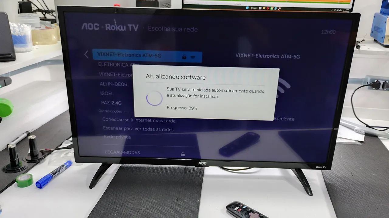 Duas TVs  smart tv 32 polegadas AOC e Semp Toshiba em perfeito estado. * - Foto 2