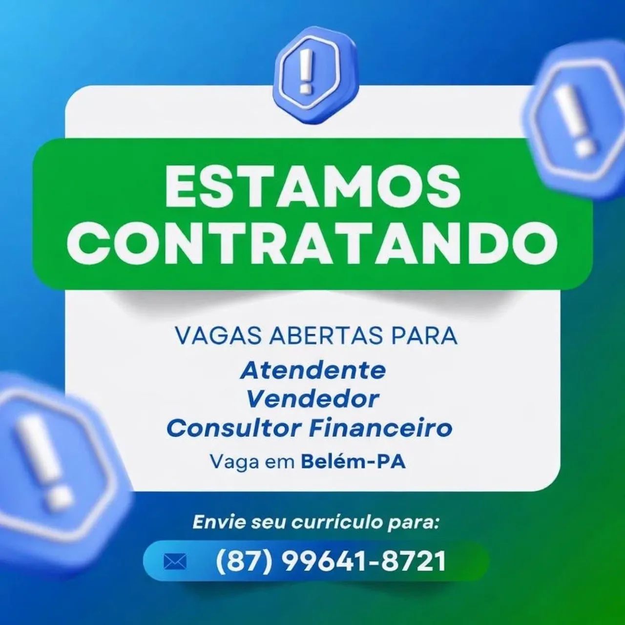 TEMOS VAGAS 