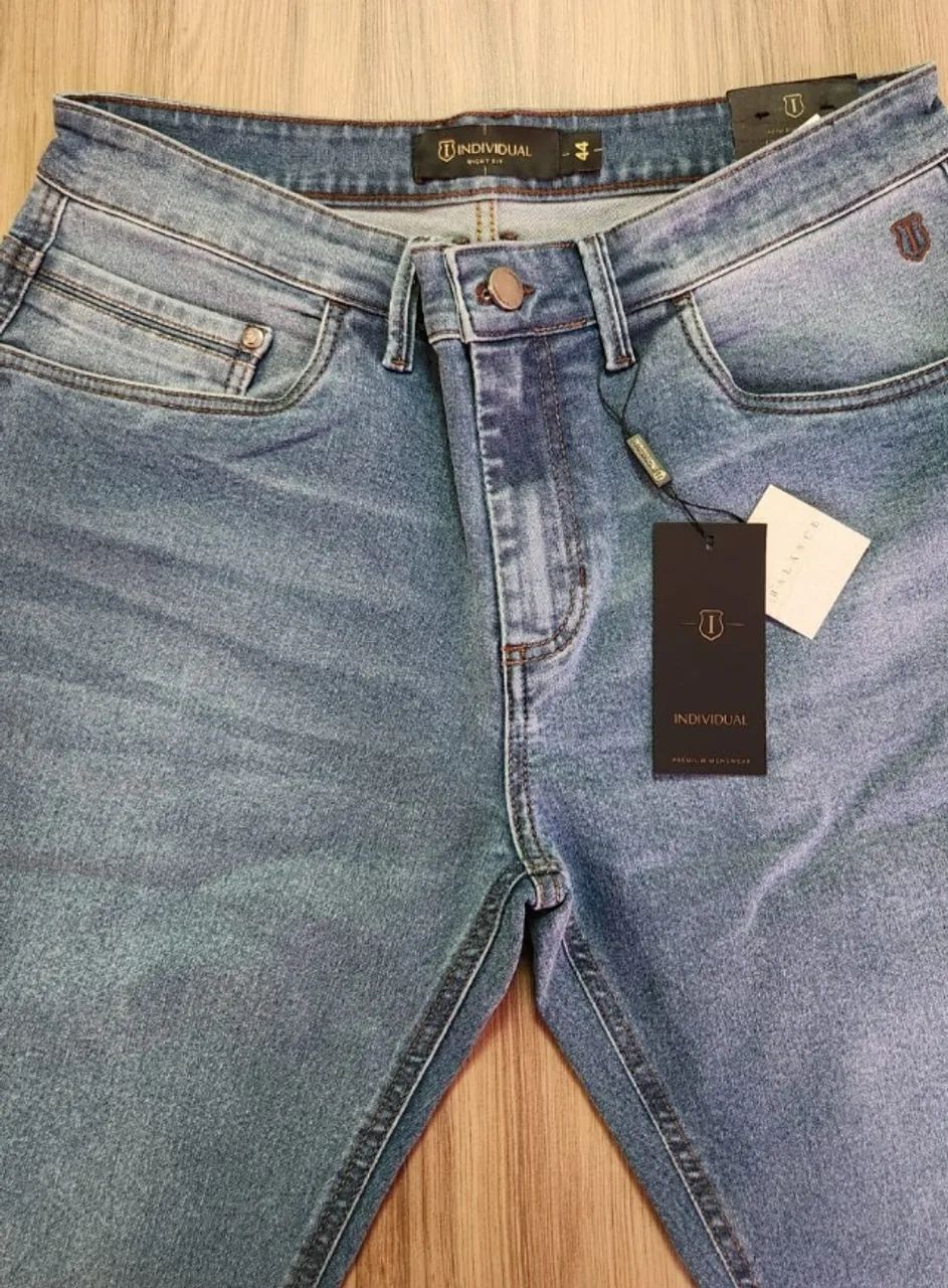 Calça Jeans INDIVIDUAL Original | 5 Pockets | BALANCE | Tam 44 - Foto 4