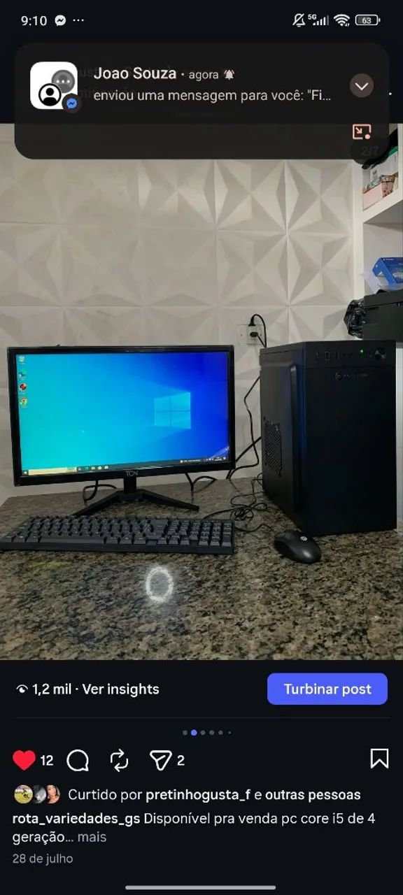 Pc gamer core i5 de 4 geração  - Foto 2