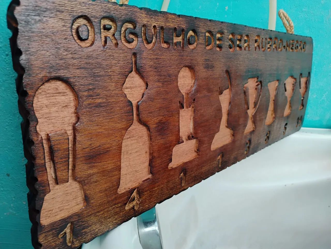 Placa Decorativa de Madeira Rústica  - Foto 2