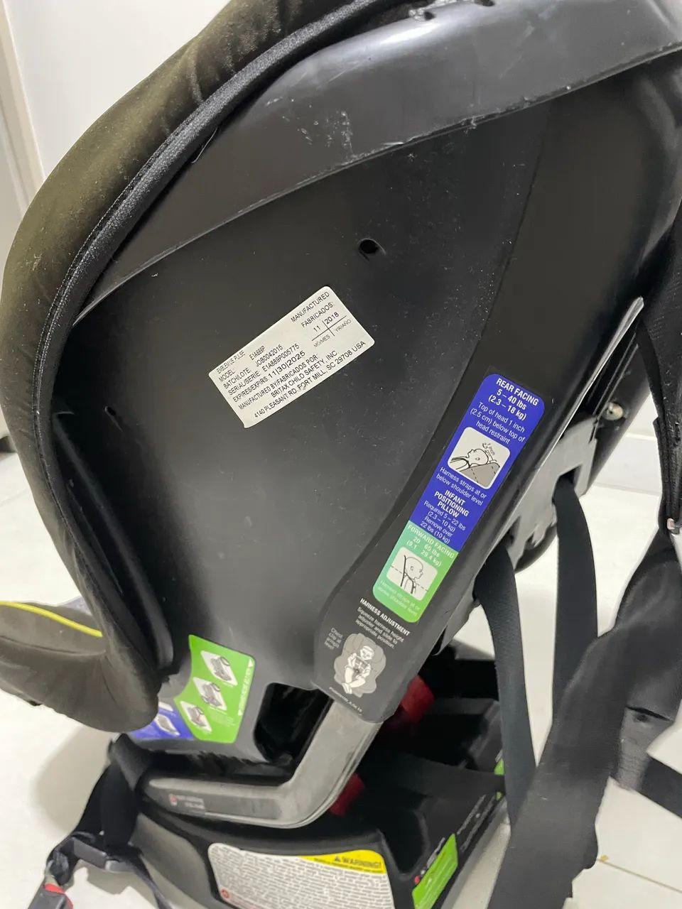 Cadeirinha de bebê Infantil marca Britax Child Safety - USA