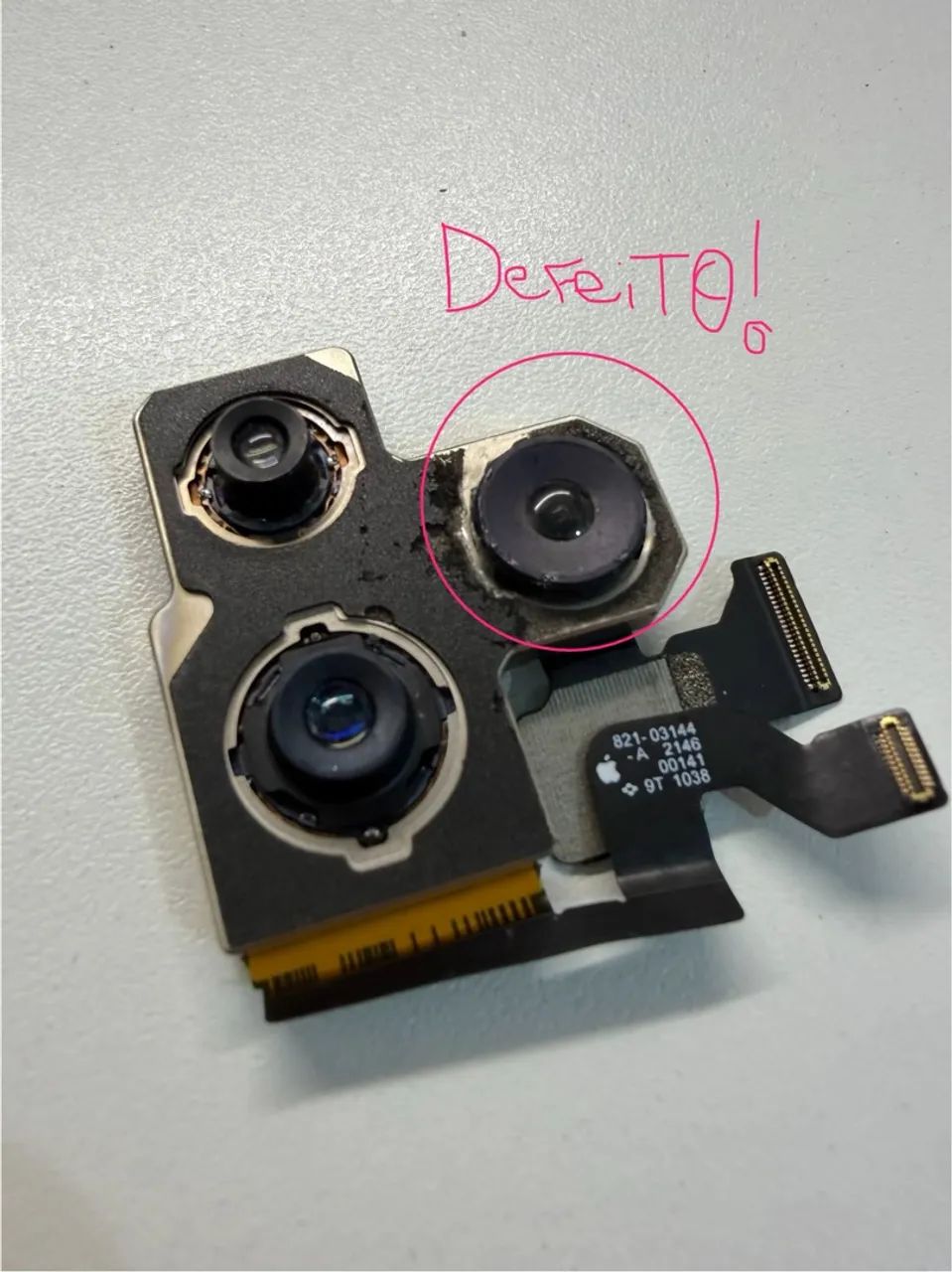 Conjunto Câmera Traseira iPhone 13 Pro Max Original Peça Retirada (Leia) - Foto 2