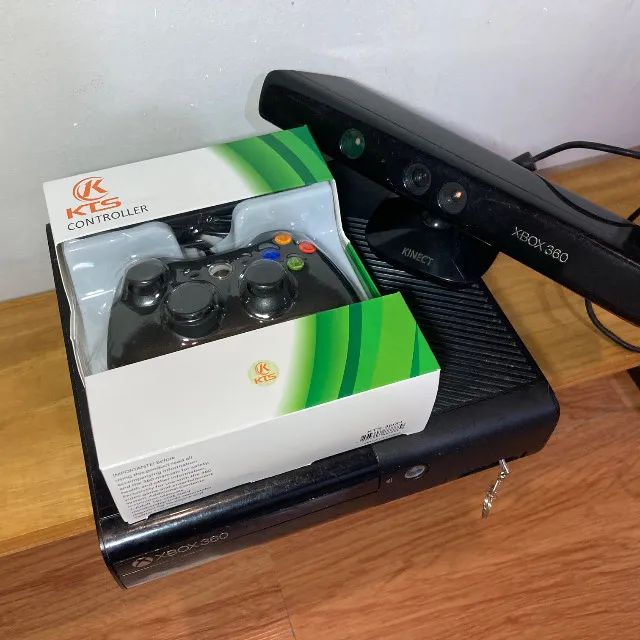 Xbox 360 com Kinect e controle novo - Foto 3