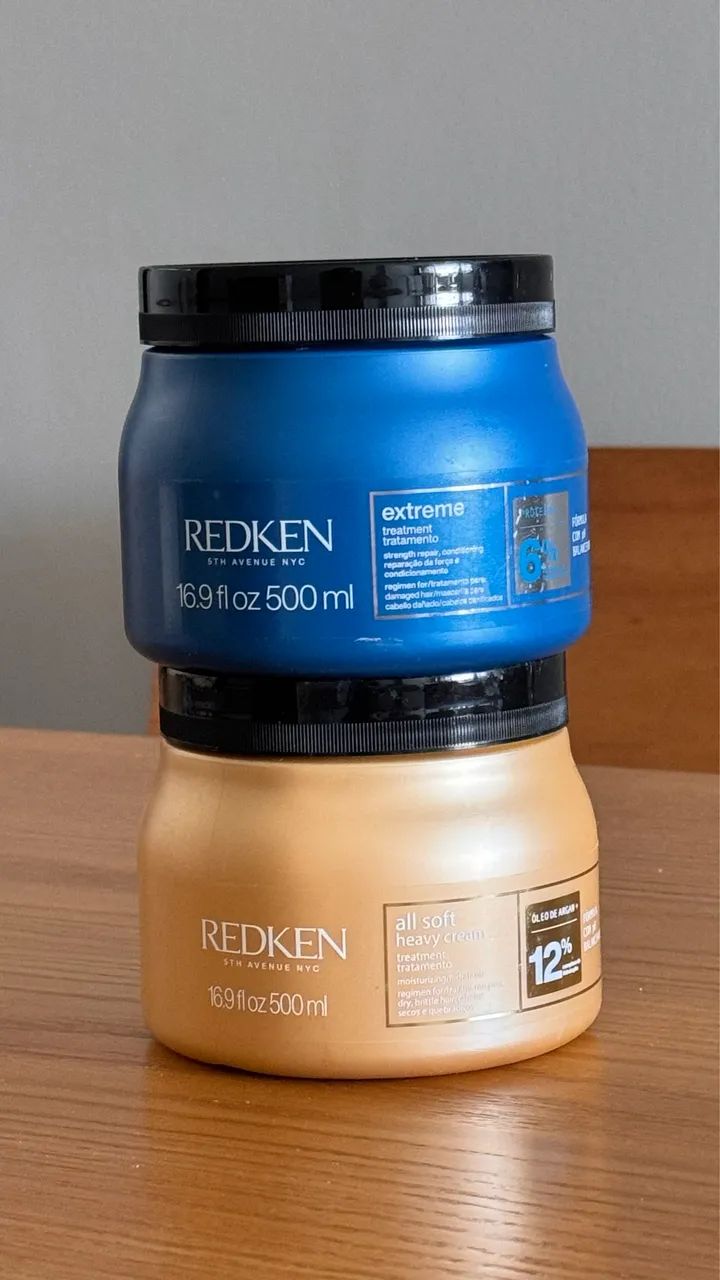 Kit Máscara Redken (cabelo) - Hidratação e Nutrição 