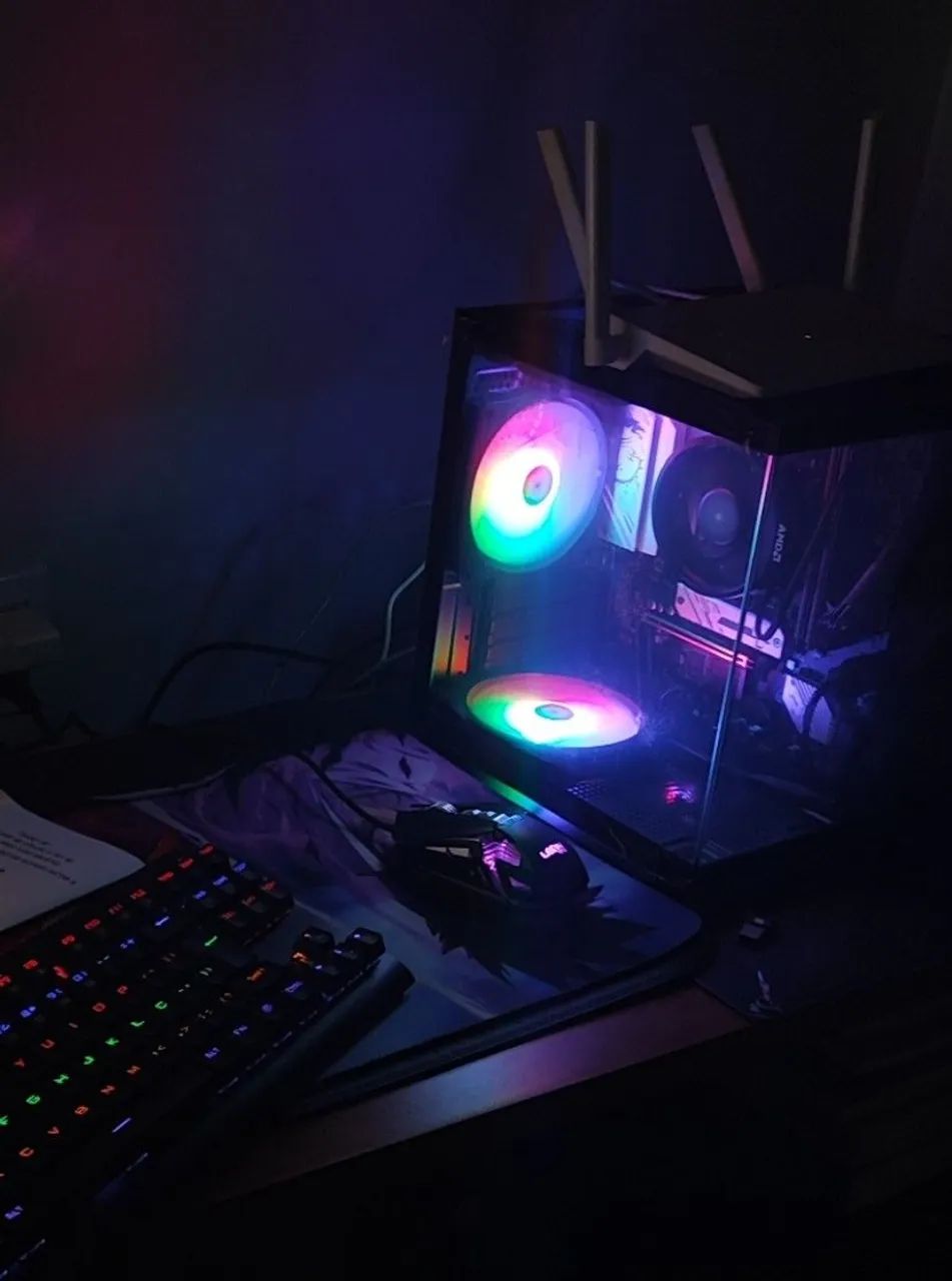 Gabinete gamer com 3 fans