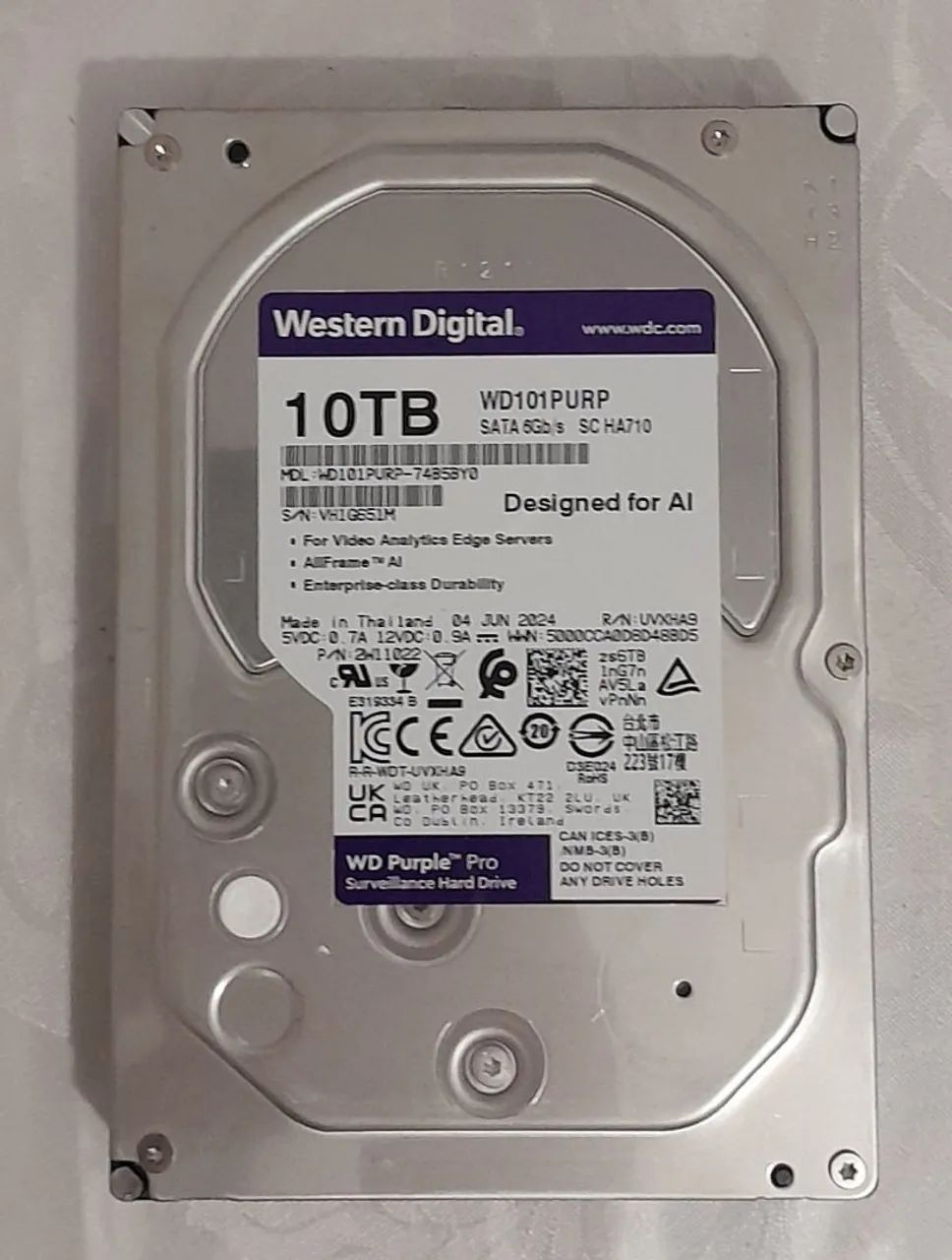 HD 10Tb Western Digital Purple 