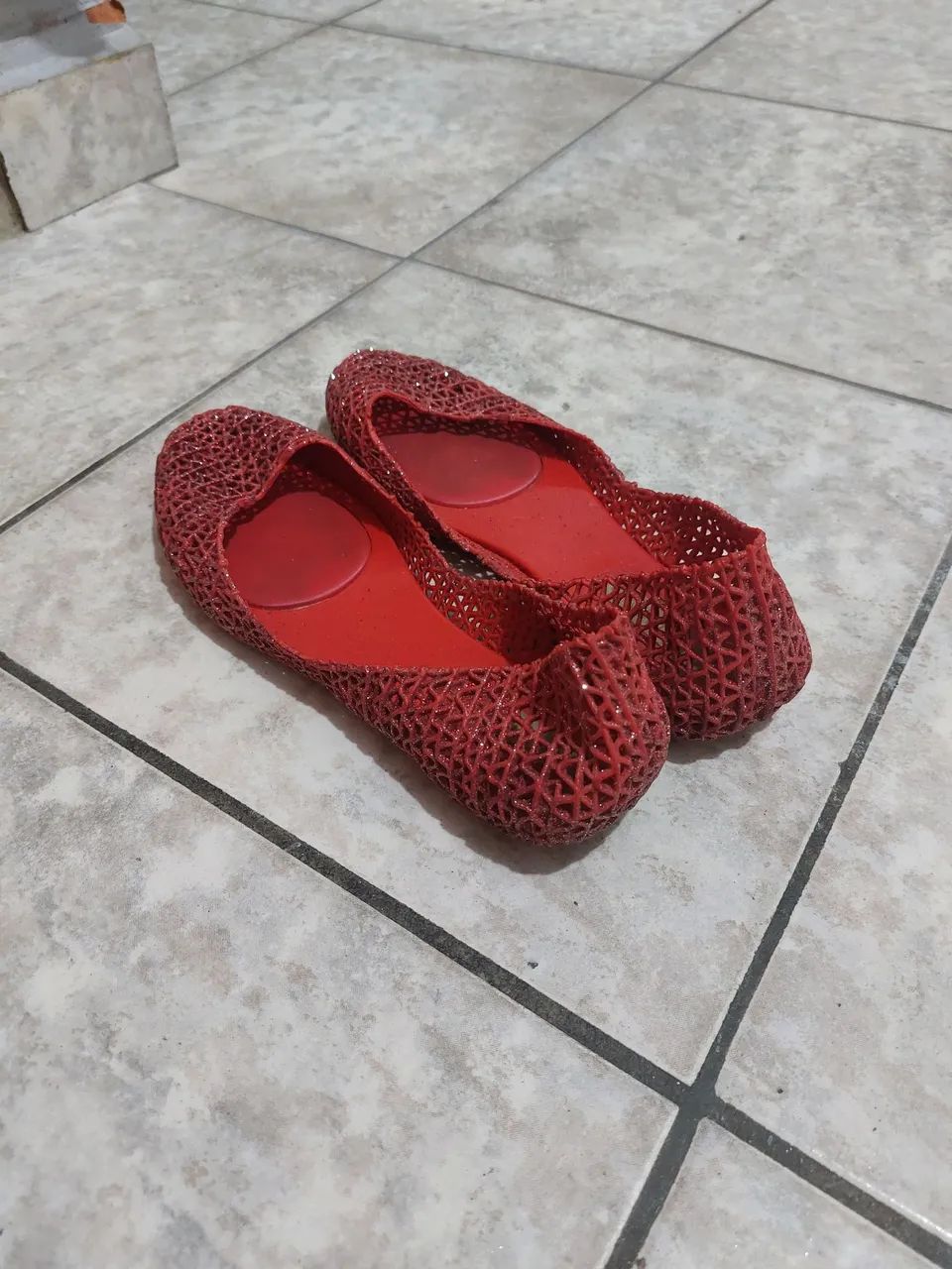 Sandália Vermelha Melissa + Campana - Foto 2