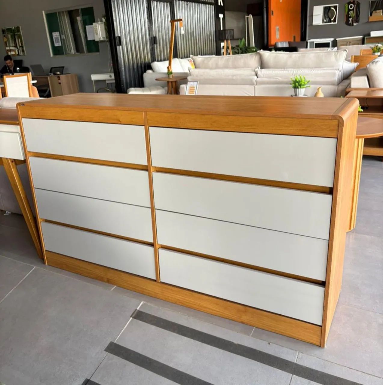 Cômoda 100% MDF com 8 gavetas  - Foto 2
