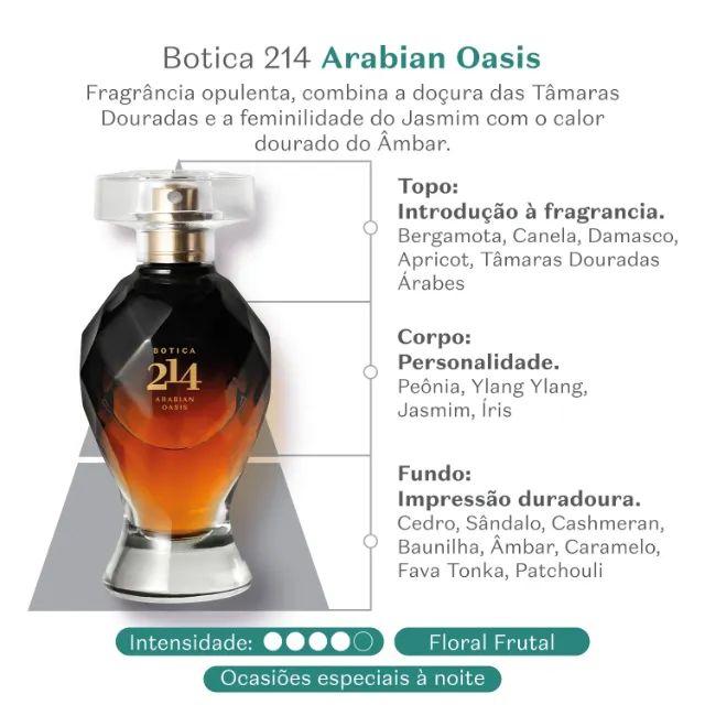 Combo Botica 214 Arabian Oasis Perfume + Hidratante - Foto 2