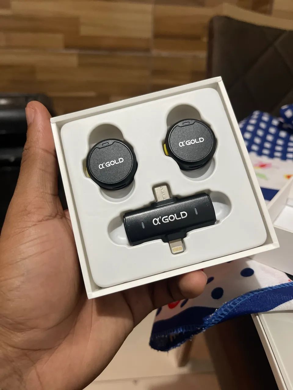 Microfone de lapela profissional novo 