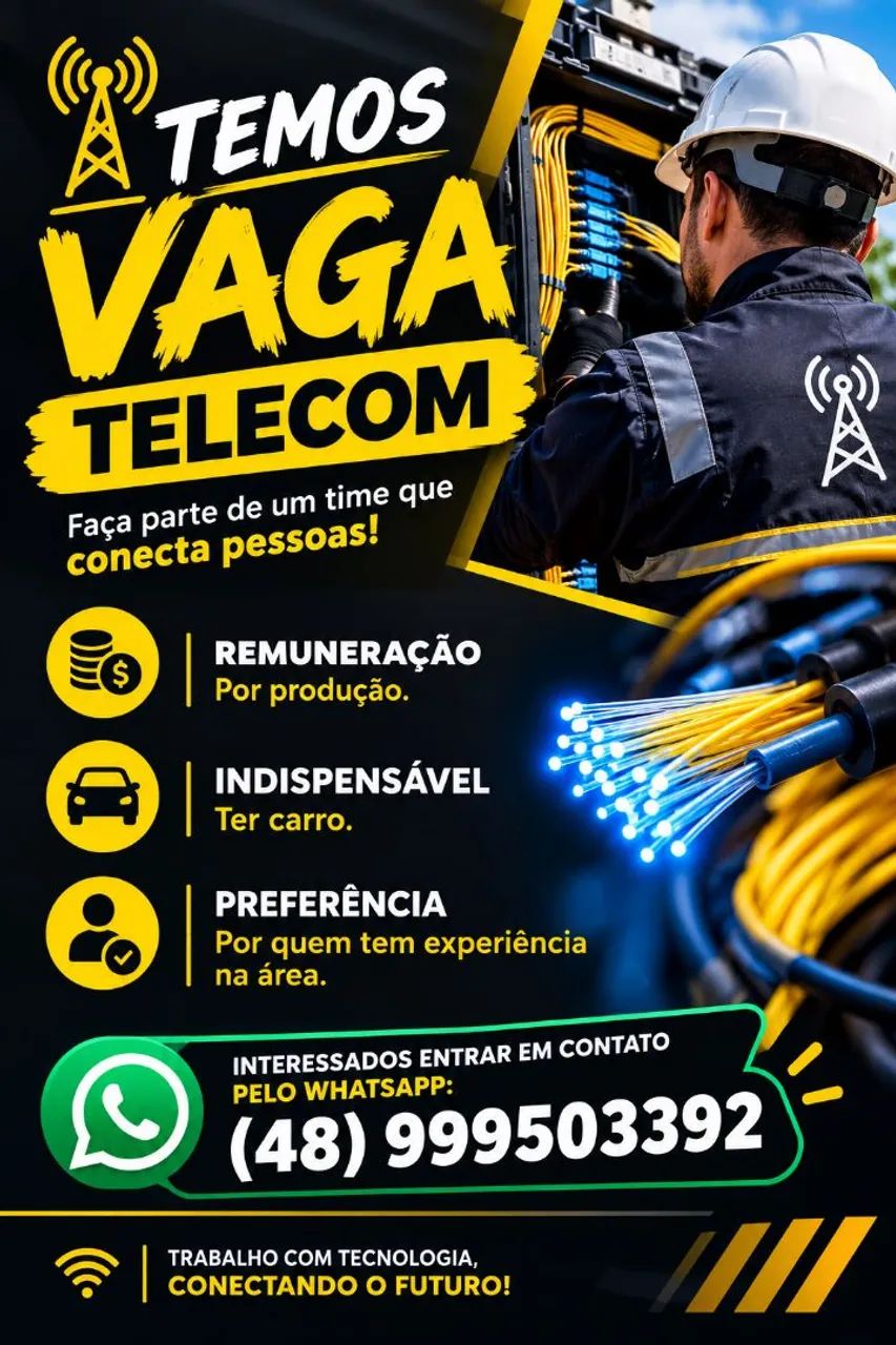 VAGA DE EMPREGO!!!