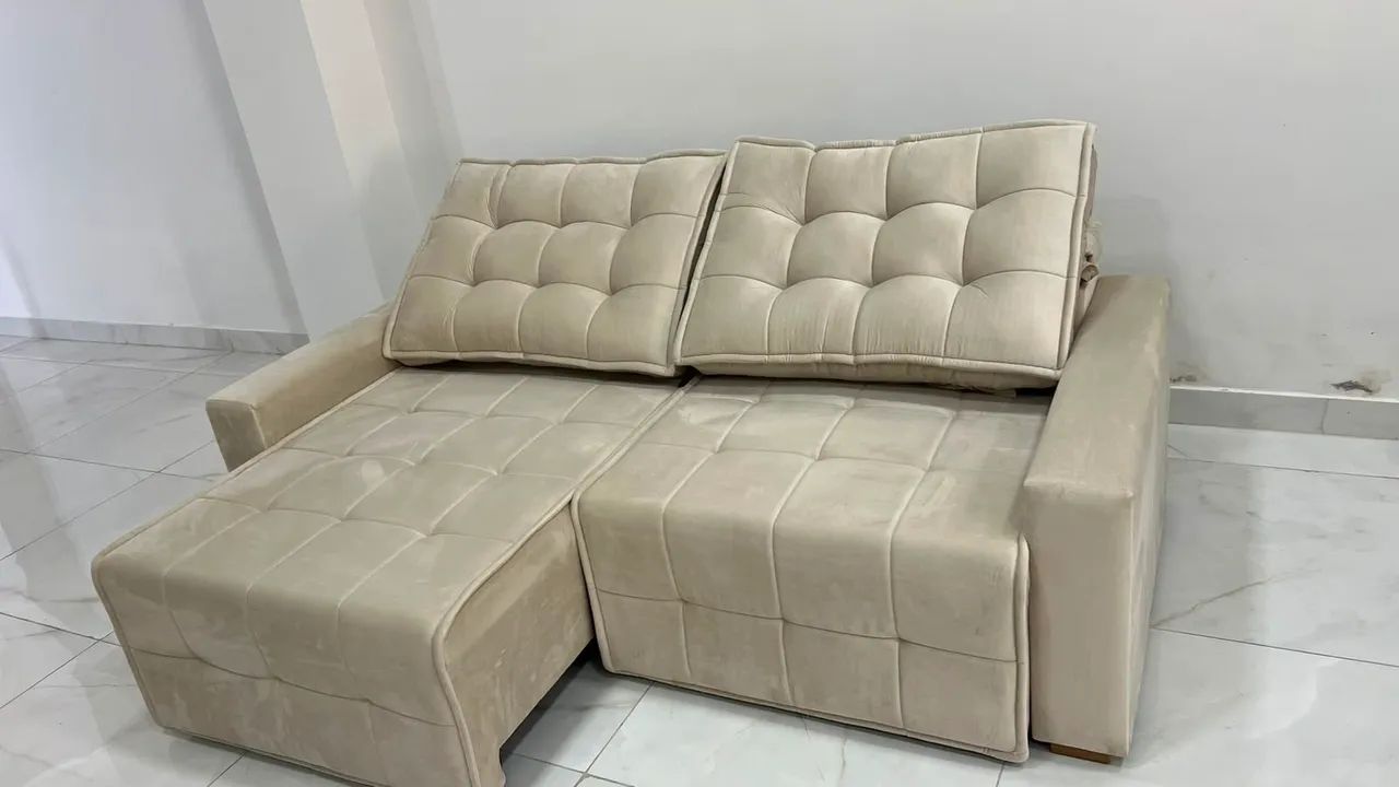 Sofá retrátil novo, preço de fábrica.