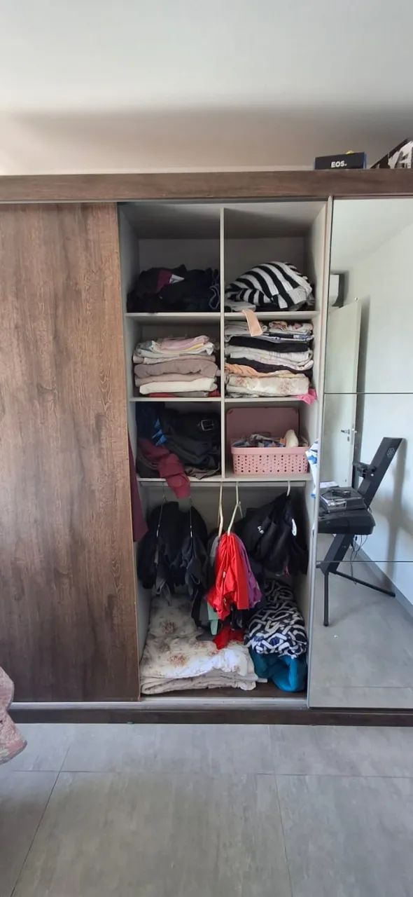 Guarda Roupa Casal com Espelho - Foto 3