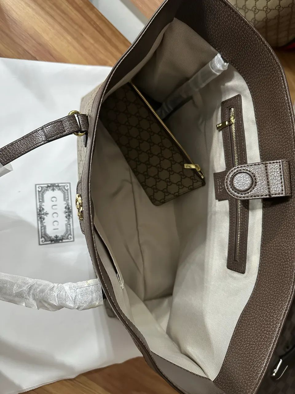 Kit bolsa Gucci + carteira  - Foto 3