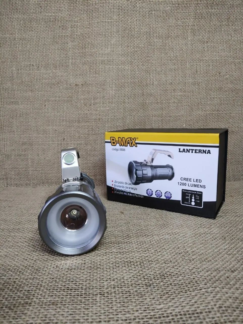 Lanterna Holofote Led T6 Recarregável - B-Max - Foto 2