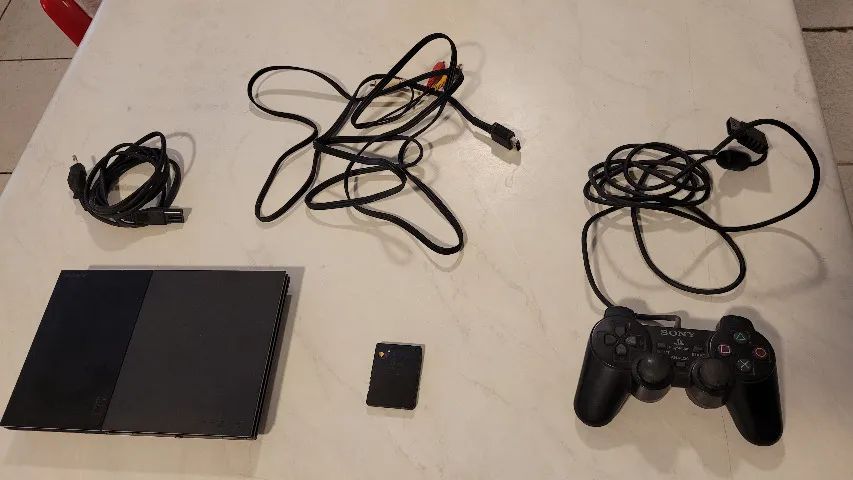 Ps2 SLIM desbloqueado SCPH-90006 sem leitor