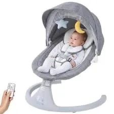 Cadeira De Balanco Elétrica Para Bebe Operação Remota