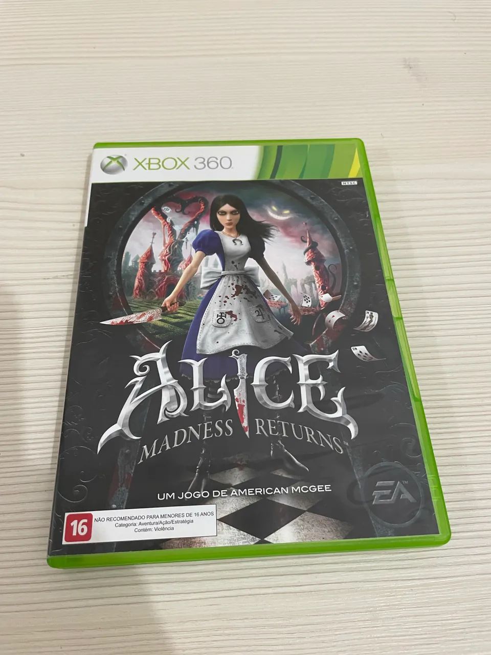 Jogo XBox 360  Alice Madness Returns 