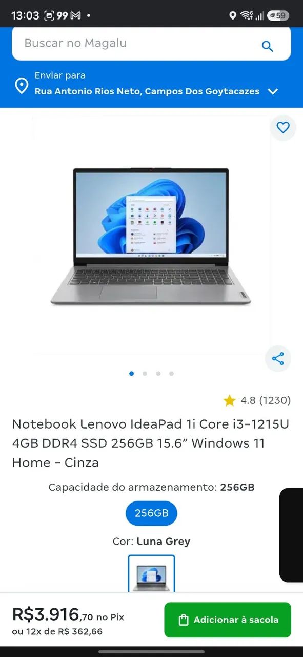 Notebook Lenovo, muito novo pouco usado - Foto 5