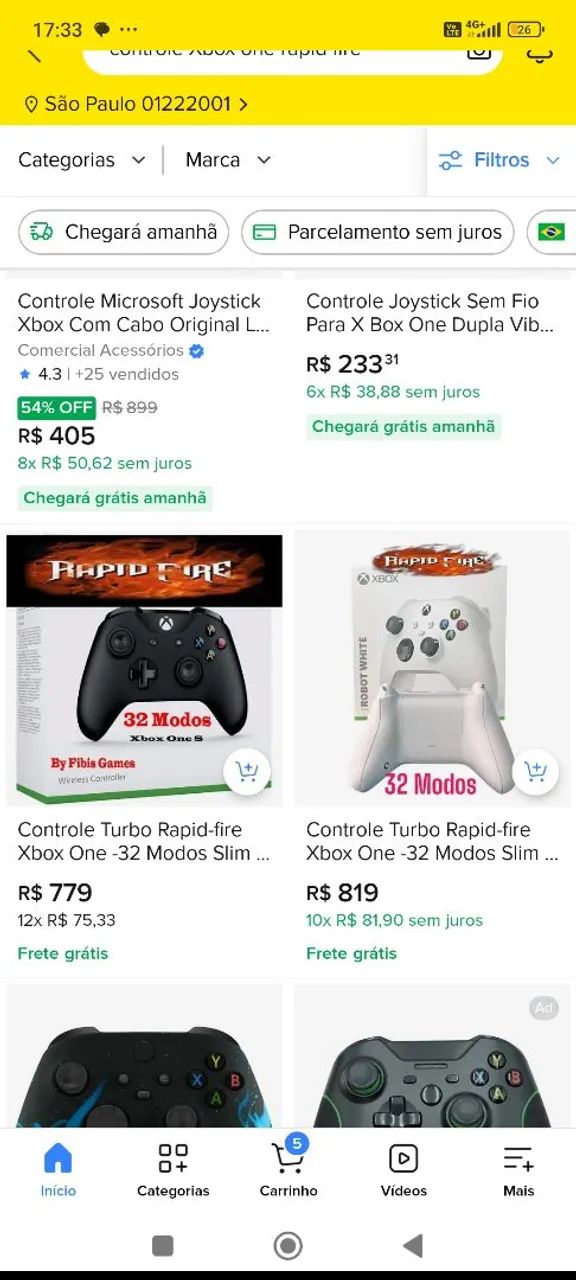 Controle Xbox one  fat