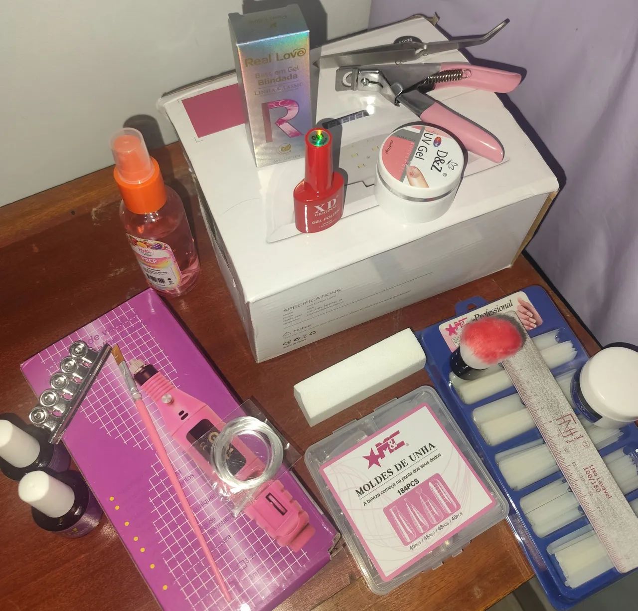Kit completo para alongamento de unhas em gel - Foto 2