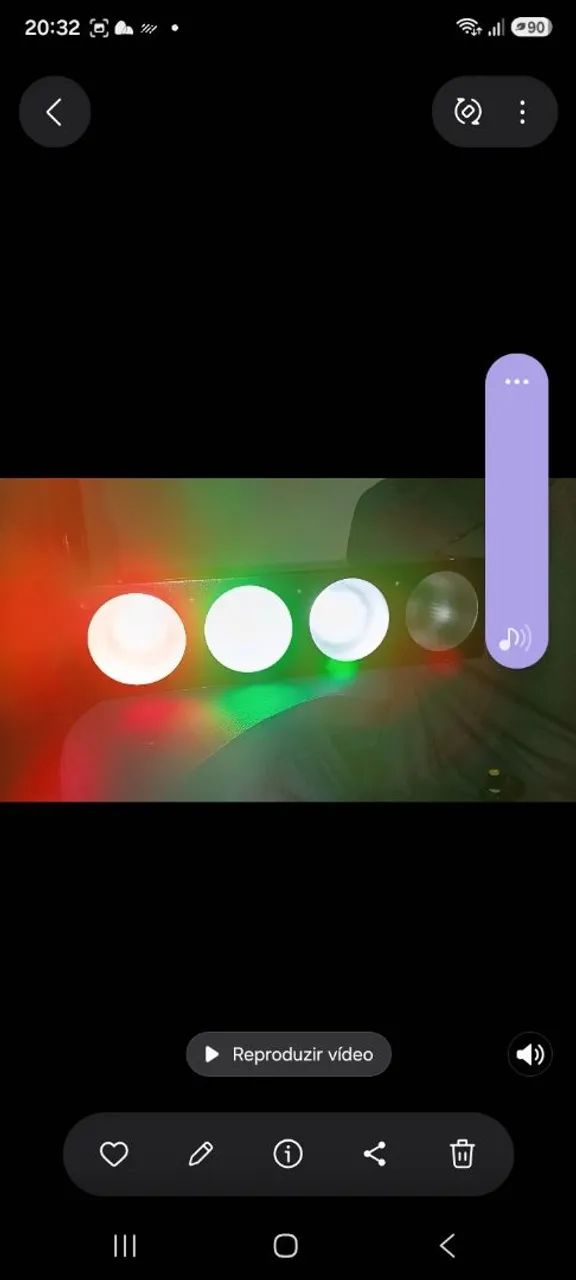 Iluminação mala led