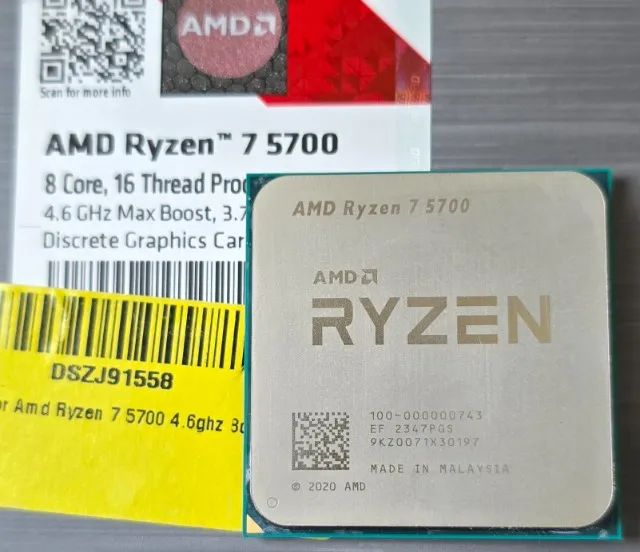 Processador AMD Ryzen 7 5700- Trocas - Foto 2