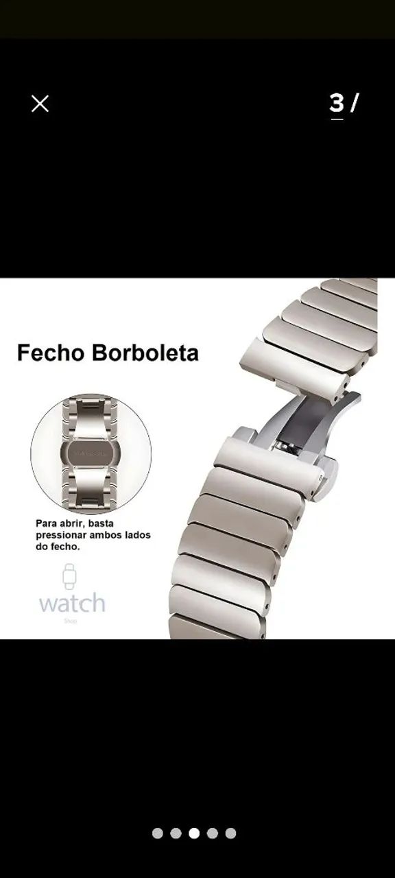 2 pulseiras para Apple watch ultra 49 45 44 e 42 nova comprada ,mas não usada.