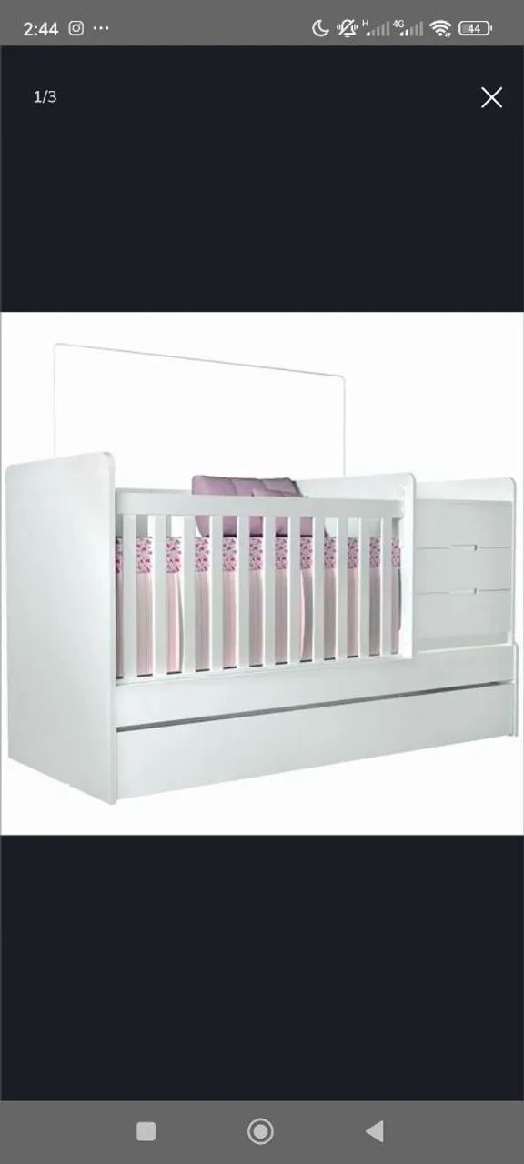 Berço/cama multifuncional Cleo Carolina Baby