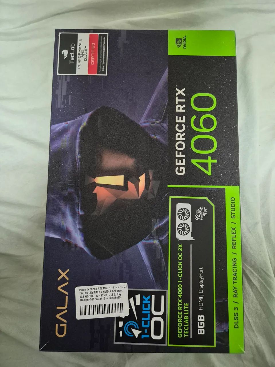 Placa de Vídeo N Nvidia 4060 8GB
