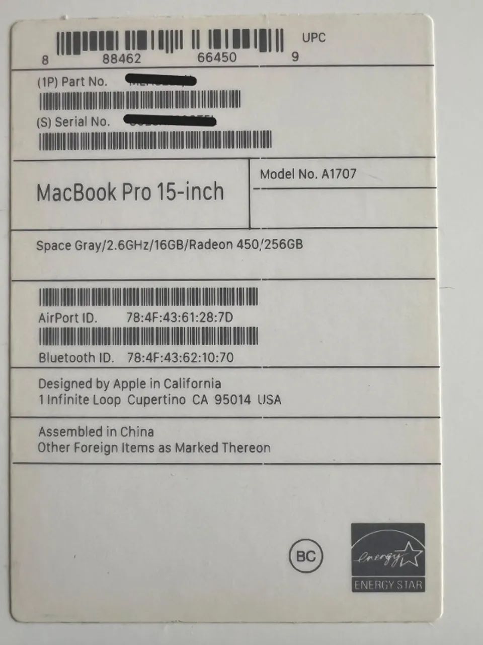 MacBook Pro 15.4" (A1707) - Intel Core i7 - 16GB - SSD 256GB - Excelente Estado! - Foto 3