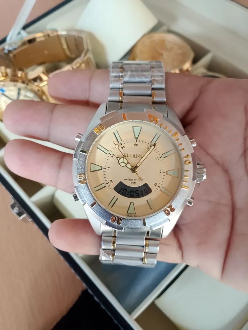 Relógio Atlantis skyline novo com garantia prova dágua  - Foto 4
