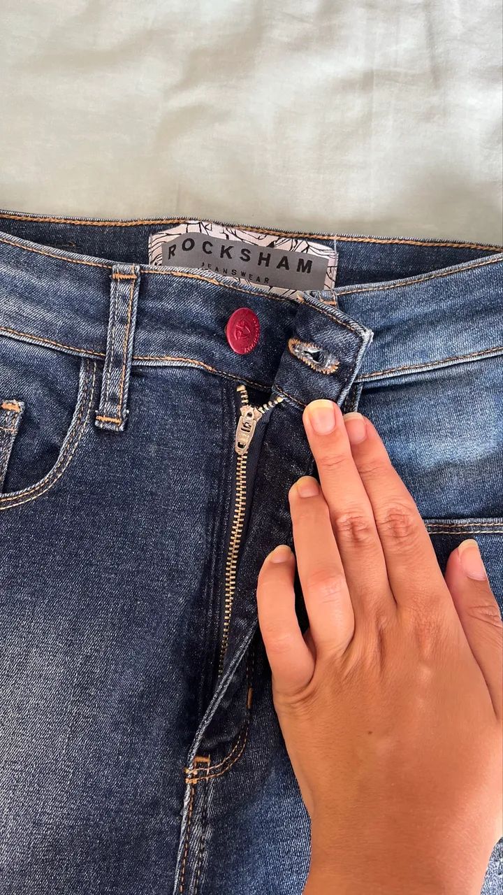 Short azul Rocksham TAM 36 - Foto 4