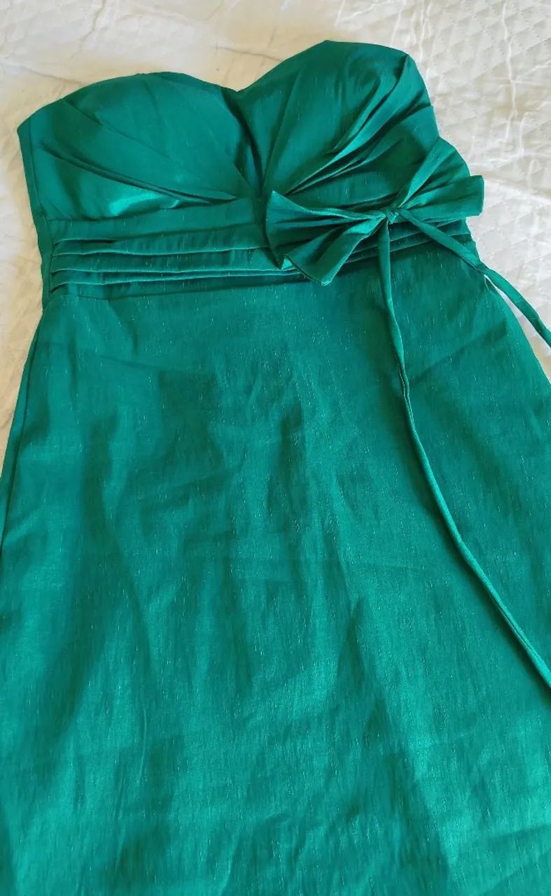 Vestido verde festa - M  - Foto 2