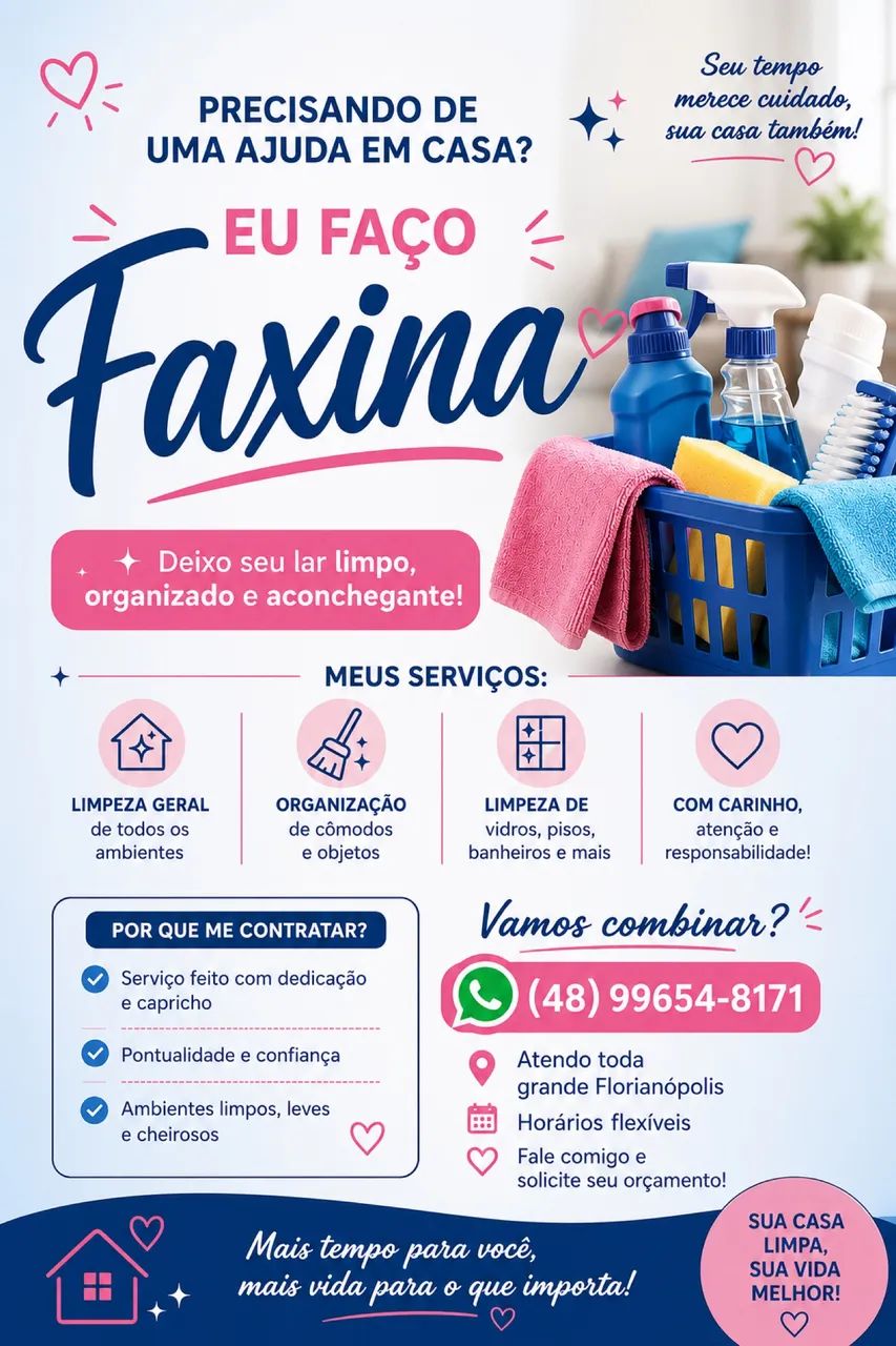 Faxina Residencial em Grande Florianópolis | Diarista