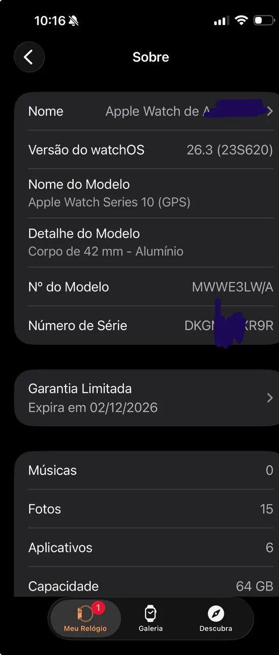 Apple Watch 10 na garantia - Foto 4