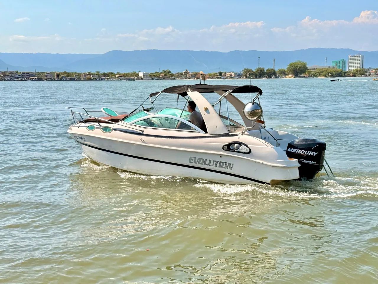 LANCHA EVOLUTION 225 CABINADA MERCURY 150HP IMPECÁVEL!!! - Foto 10