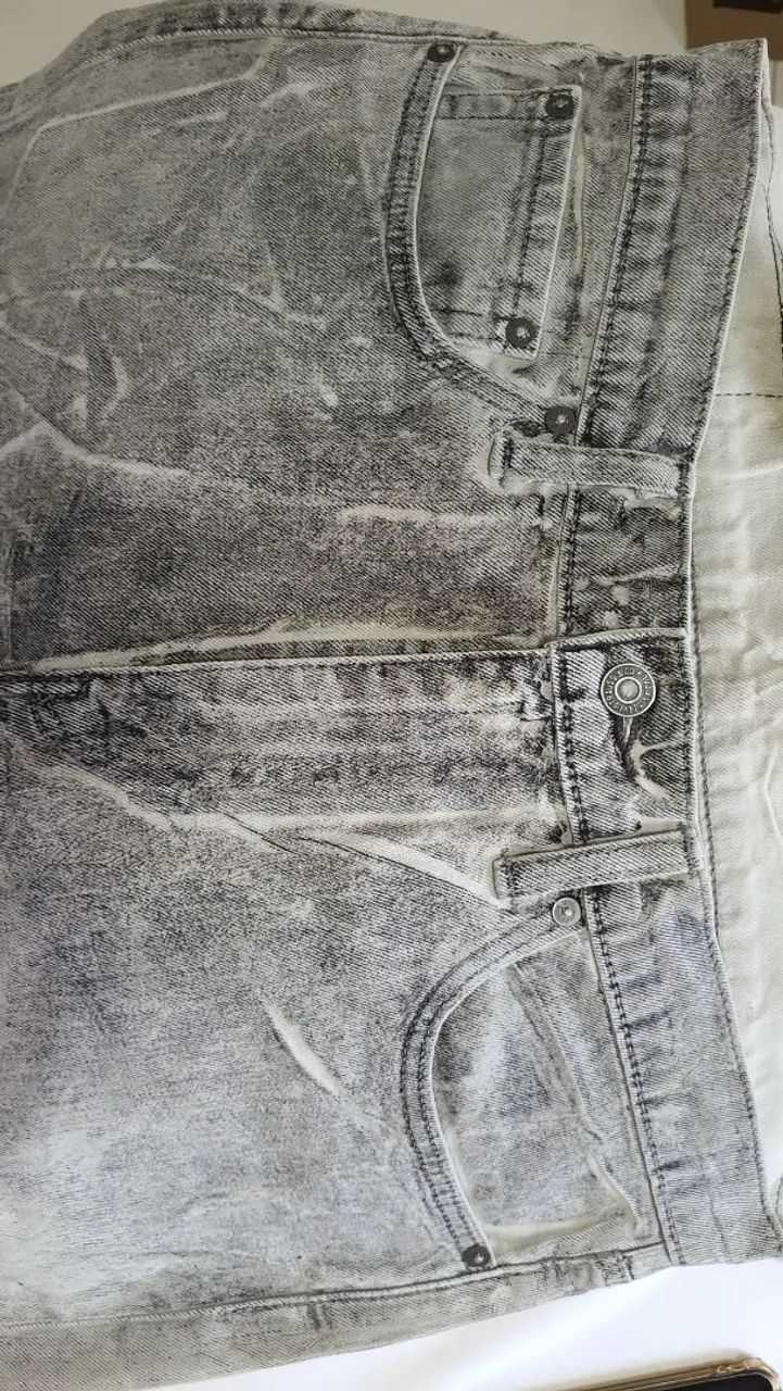 Calça Levis masculina preta estonada 511